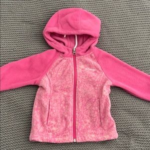 Pink 3T Columbia Fleece Zip Up Hoodie